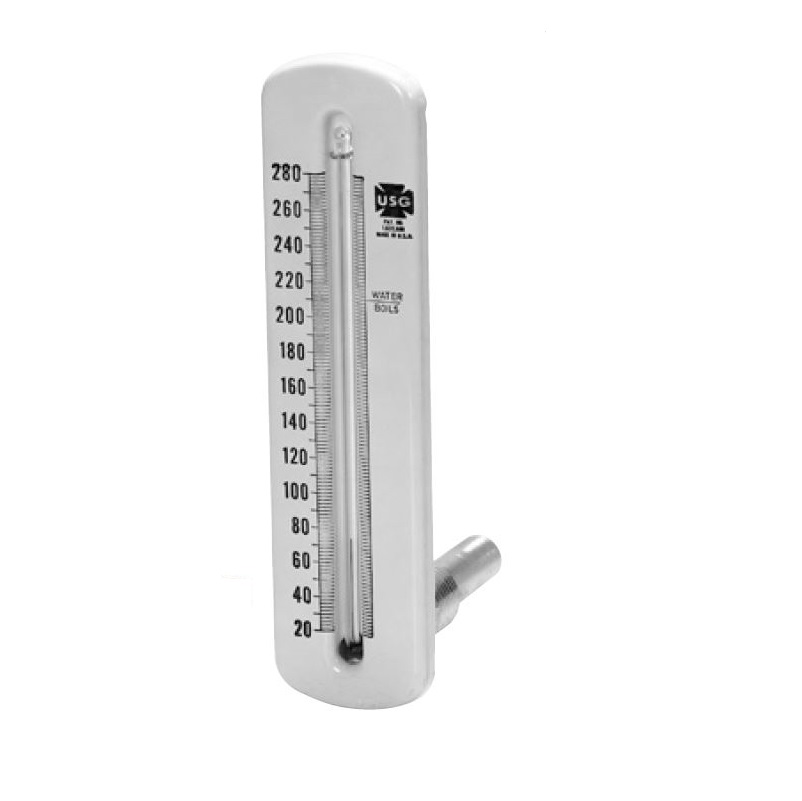 Thermometer 5" Face Glass Tube